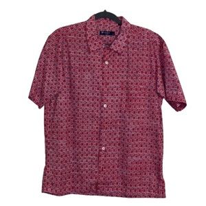 Cremieux Classics Pink Red Pattern button down